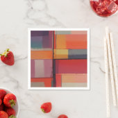 コンポジティモダンング抽象芸術アートワーク スタンダードカクテルナプキン (インサイチュ)