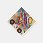 コンポジティモダンング抽象芸術アートワーク スタンダードカクテルナプキン (角)