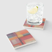 コンポジティモダンング抽象芸術アートワーク ストーンコースター (横)