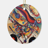 コンポジティモダンング抽象芸術アートワーク セラミックオーナメント (左)