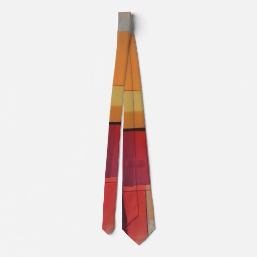 コンポジティモダンング抽象芸術アートワーク ネクタイ (裏面)