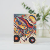 コンポジティモダンング抽象芸術アートワーク ポストカード (スタンド正面)