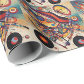 コンポジティモダンング抽象芸術アートワーク ラッピングペーパー (ロールコーナー)