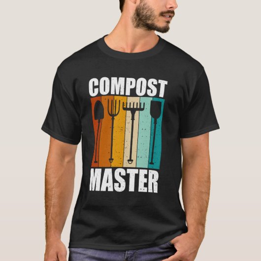 コンポストマスター 有機ガーデニング好き Tシャツ (正面)