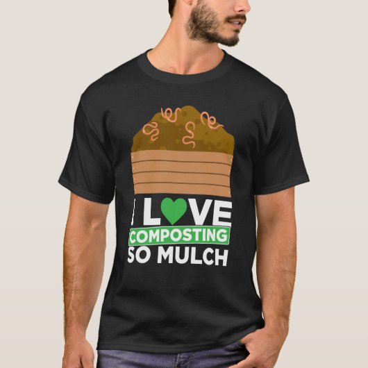 コンポスト用堆肥作り 庭師 農家 堆肥化 Tシャツ (正面)