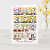 コンポーザイタリアンーのグリーティングカード カード (黄色い花)