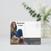 コンポーネントカードメーラーヘッドショットが適用されたカード ポストカード (スタンド正面)