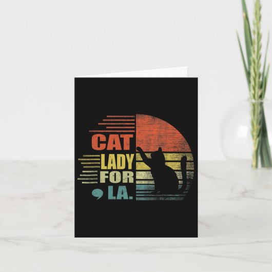 コンマおもしろいラ・キャット カード (正面)