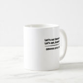 コンマが生命を救う祖母を食べよう コーヒーマグカップ (正面右)