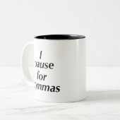 コンマで区切る ツートーンマグカップ (正面左)