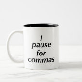 コンマで区切る ツートーンマグカップ (左)