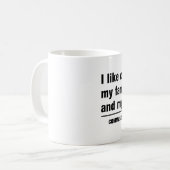 コンマは生命を救います コーヒーマグカップ (正面左)