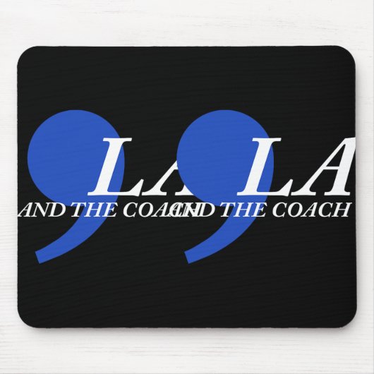 コンマラとコーチ マウスパッド (正面)