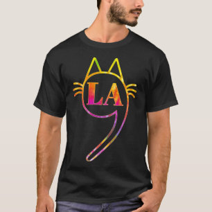 コンマラカマラキャット絞り染めレトロハリス2024ウォーム Tシャツ