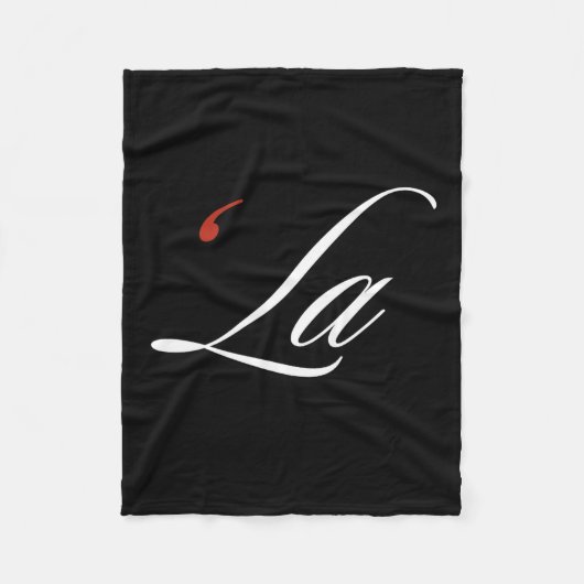コンマラカマラハリスおもしろい句読点ラエレクトティ フリースブランケット (正面)