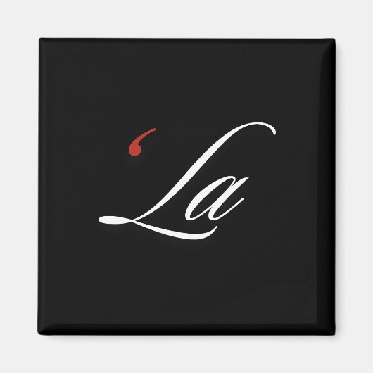 コンマラカマラハリスおもしろい句読点ラエレクトティ マグネット (正面)