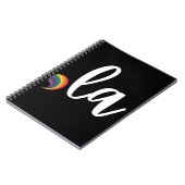 コンマラカマラハリスプライドレインボーLGBQゲイ ノートブック (左側)