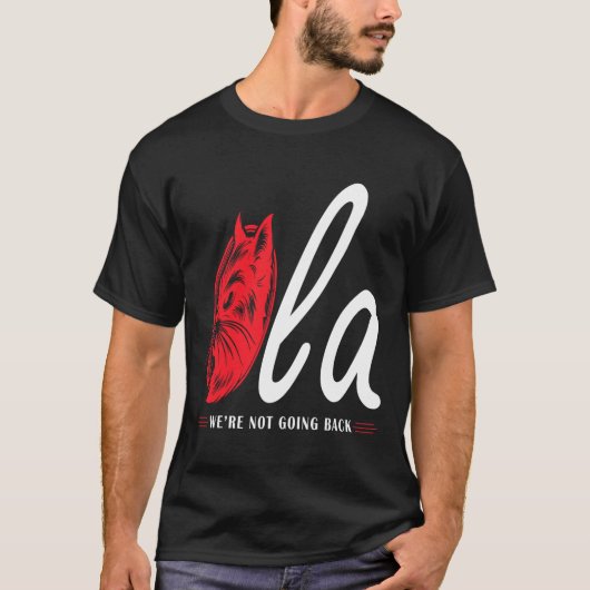 コンマ・ラ・キャット・レディ戻らない Tシャツ (正面)