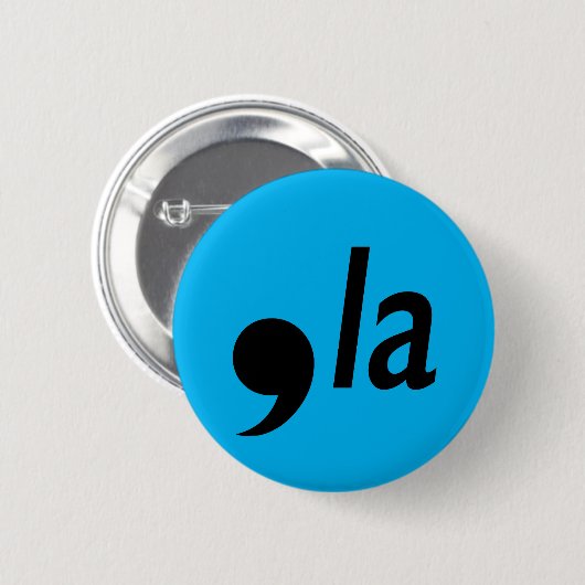 コンマ・ラ 缶バッジ (正面&裏面)