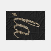 コンマLa Leopard印おもしろい刷 フリースブランケット (正面(横))