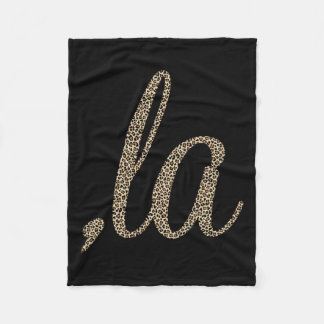 コンマLa Leopard印おもしろい刷 フリースブランケット