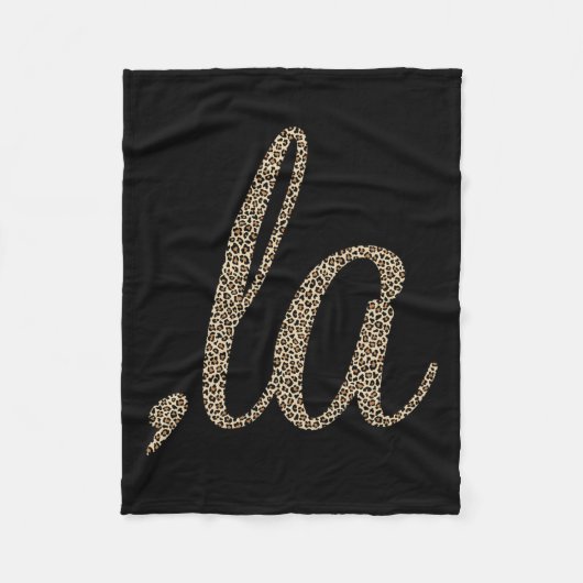 コンマLa Leopard印おもしろい刷 フリースブランケット (正面)
