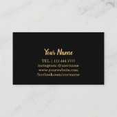 コンモダンパス金ゴールド航海の 名刺 (裏面)