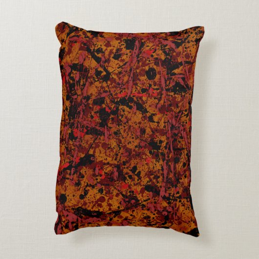 コンモーションNo. 1抽象芸術アクセント枕 アクセントクッション (裏面(縦))