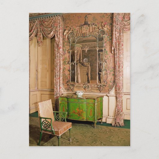コンモードと州ベッドルームの椅子 ポストカード (正面)