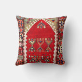 コンヤセントラルアナトリアンニッチキリムプリント クッション (裏面)