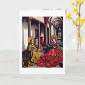 コンラートWitz著St.Catherineおよびマグダラのマリア カード (黄色い花)