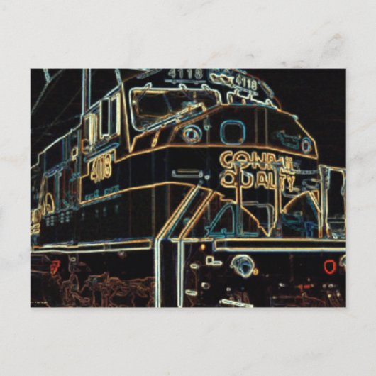 コンレイルQuailty 1976 - 1999、SD-80MAC#4118 ポストカード (正面)