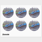 コンレールの精神 – GP38 - PRR #2943 in Blue 絵を描 ラウンドシール (シート)