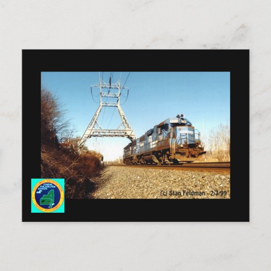 コンレールエンジン7741ペンコイドペンナ。 ポストカード (正面)