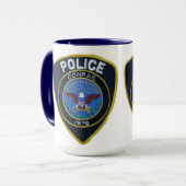 コンレール鉄道警察パッチ マグカップ (正面左)