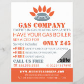 コンロ・バーナー、ガス技術者、サプライヤー広告ズ チラシ (正面)