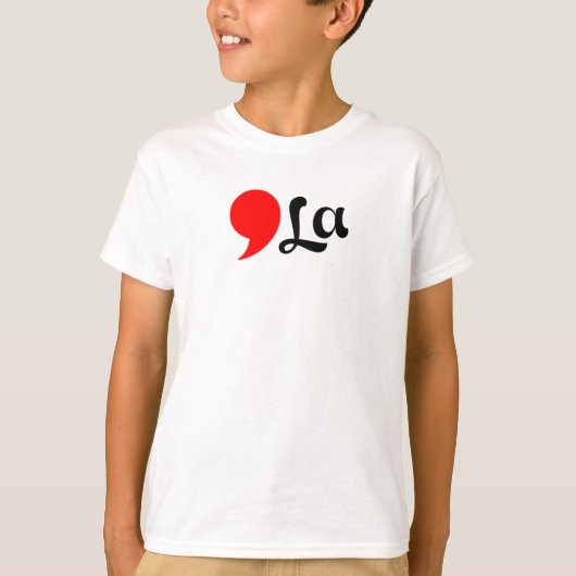 コン動揺してマ・ラおもしろい Tシャツ (正面)