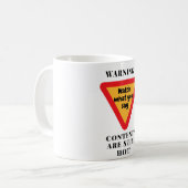 コン警告テンツ コーヒーマグカップ (正面左)