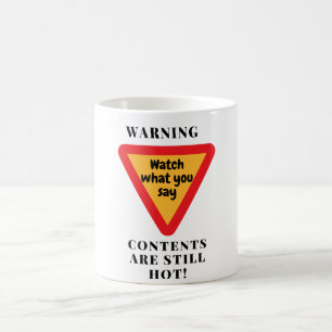 コン警告テンツ コーヒーマグカップ