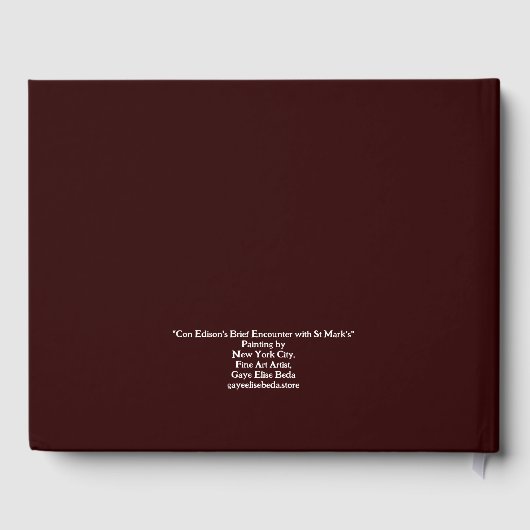 コン・エジソンとセント・マークの短い出会い ゲストブック (裏面)