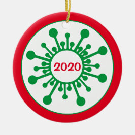 コヴィド・オーナメント- 2020年の宿泊年 セラミックオーナメント