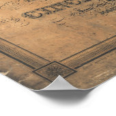 コヴィントンケンタッキー1838アンティークパノラママップ ポスター (角)