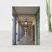 コヴェントガーデンクリスマスモーニングの静かな瞬間 カード (正面)