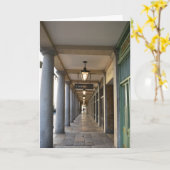 コヴェントガーデンクリスマスモーニングの静かな瞬間 カード (黄色い花)