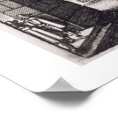 コヴェントガーデン広場1647年(版木、銅版、版画) ポスター (角)