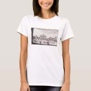コヴェントガーデン広場1647年(版木、銅版、版画) Tシャツ