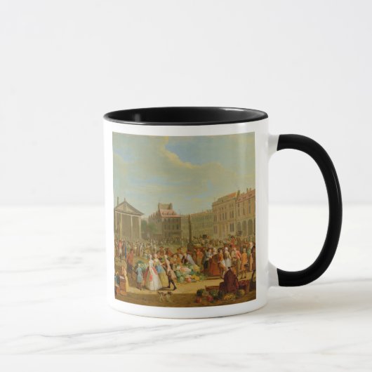 コヴェント・ガーデン、c.1726 (銅の油) マグカップ (右)