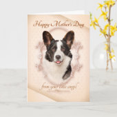 コーおもしろいギ·マザーズ·デイ·カード カード (黄色い花)