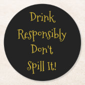 コーおもしろいスター飲用 ラウンドペーパーコースター (正面)