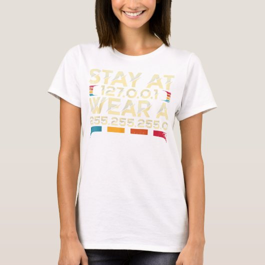 コーおもしろいディングエンジニアミームの滞在時間127.0.0.1 Tシャツ (正面)